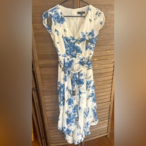 Lulu’s French Countryside White Floral Print High-Low Dress